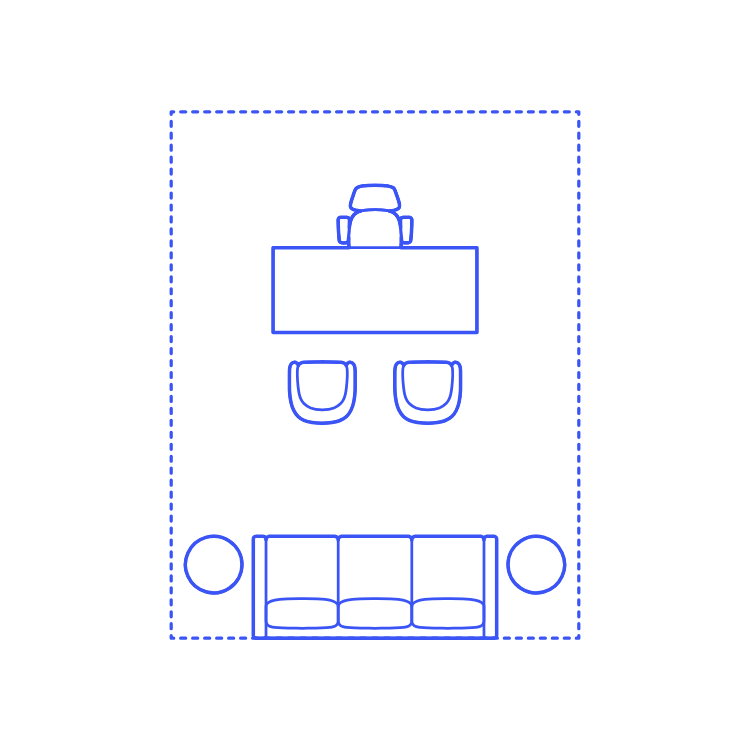 Layouts Private Offices Standard Center Lounge Sticker Outline Svg File Free Vectors